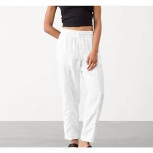 Athleta Retreat Linen High Rise Ankle Pants Size L Tall Size 14